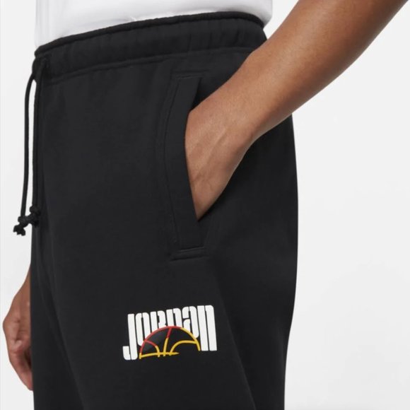 Air Jordan Jumpman Sport DNA Nike Men's Fleece Pants Jogger - Black - Picture 2 of 8